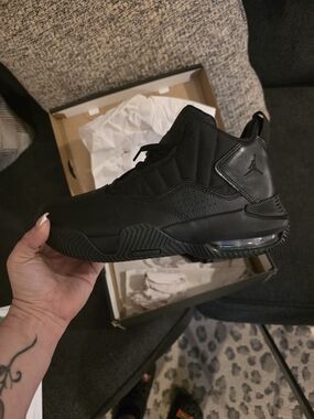 Jordan Men's All-Black Athletic Sneakers